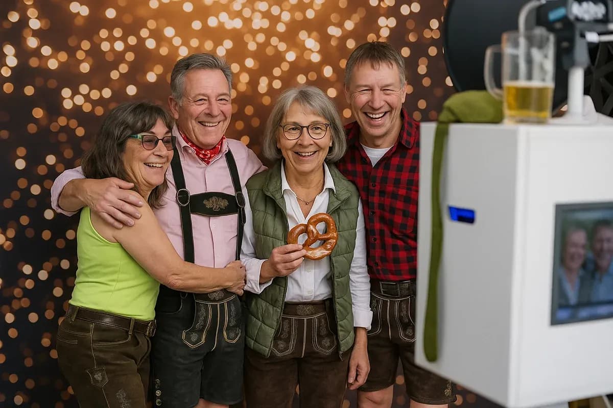 Kunden vor KI-Fotobox